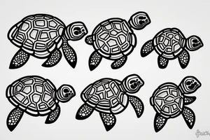 Baby turtle tattoo idea