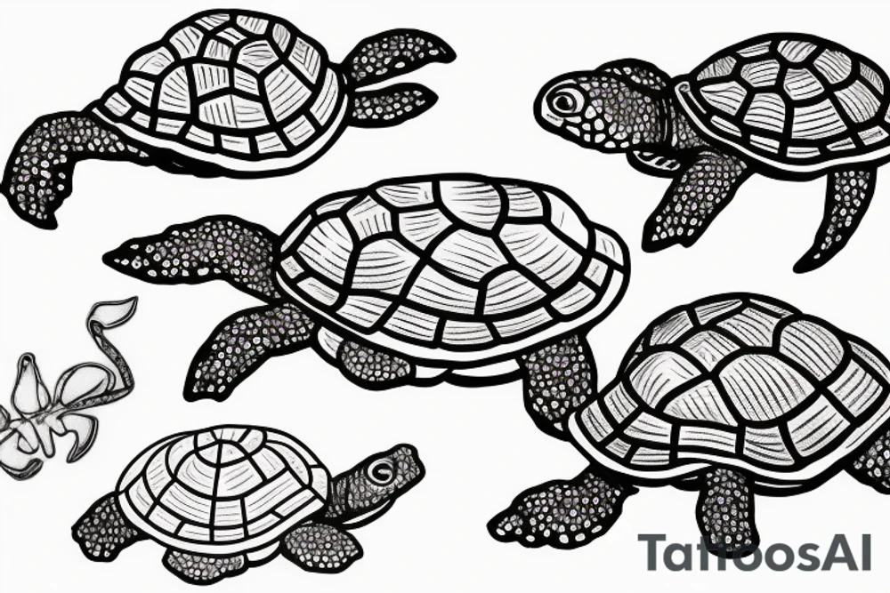 Baby turtle tattoo idea