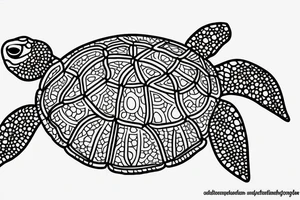 Baby turtle tattoo idea