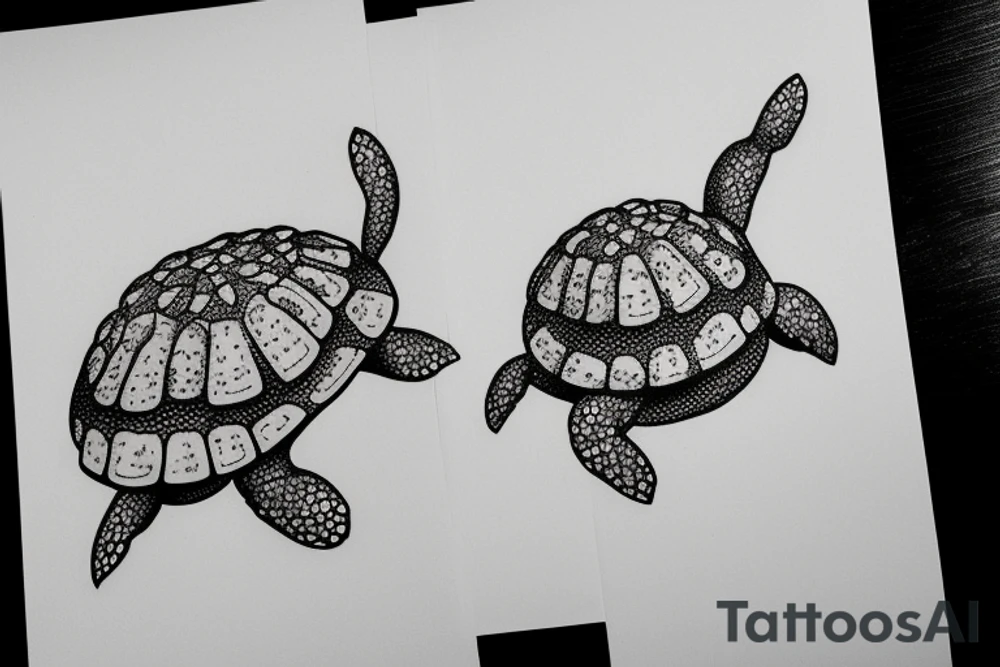 Baby box turtle tattoo idea