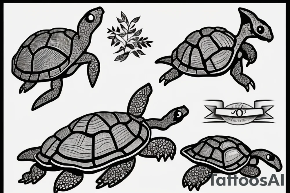 Baby box turtle tattoo idea