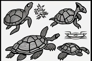 Baby box turtle tattoo idea