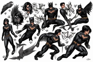 Nightwing in Gotham city tattoo idea