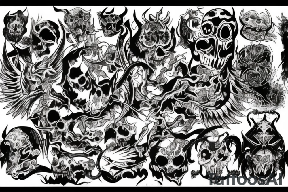 Demons tattoo idea
