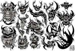 Demons tattoo idea