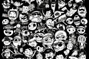 Funny cars with funny stuff tattoo idea