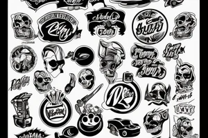Funny cars tattoo idea