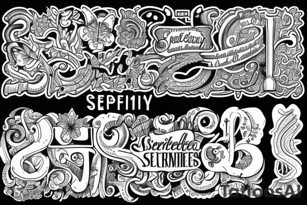 The word serendipity tattoo idea