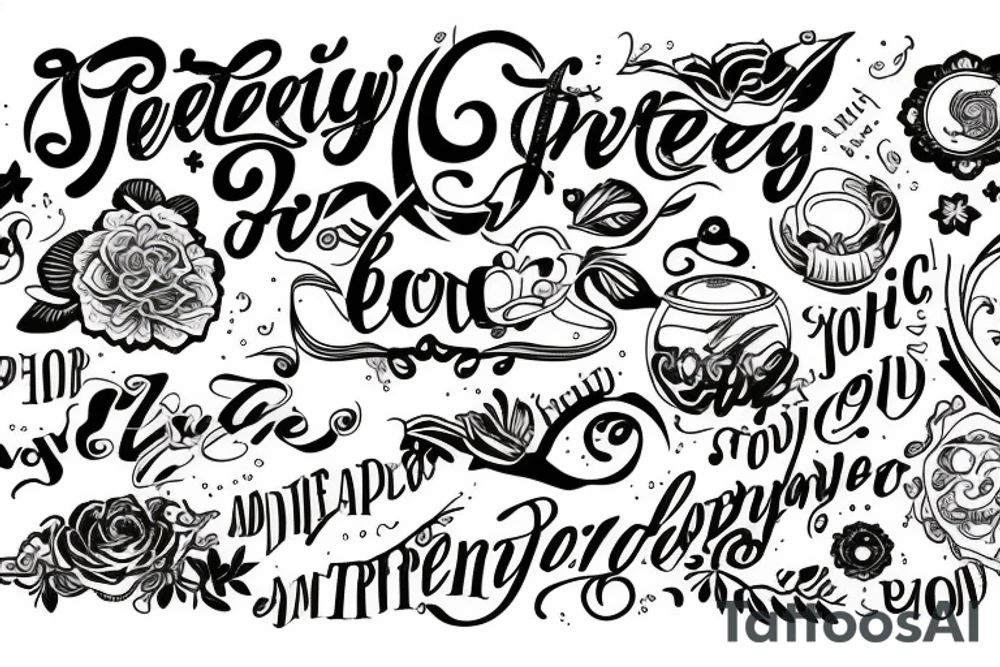 The word serendipity tattoo idea