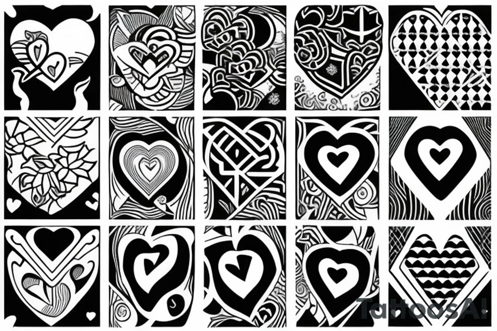 Three hearts tattoo idea