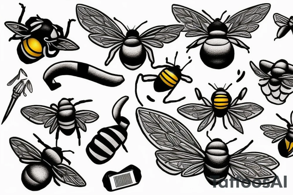 Bumblebee tattoo idea