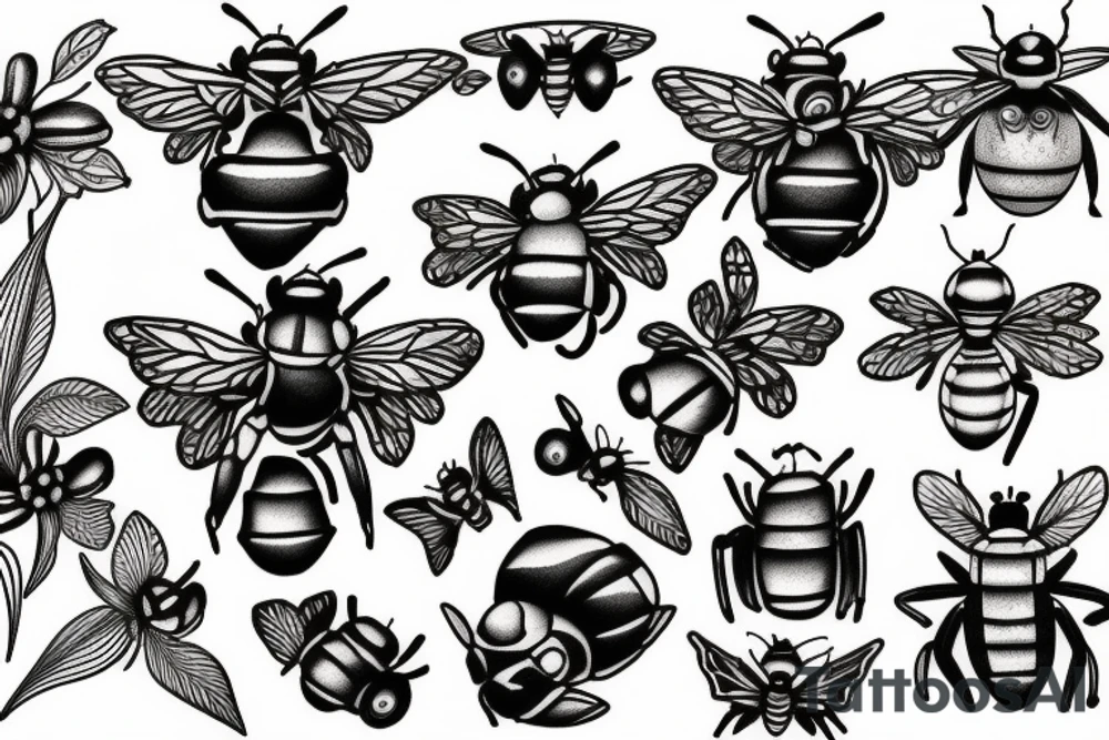 Bumblebee tattoo idea