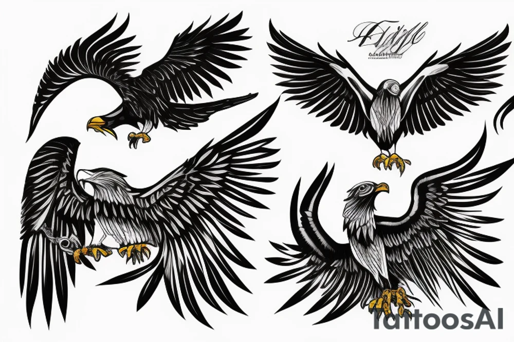 Albanian eagle tattoo idea