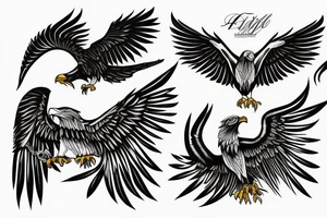 Albanian eagle tattoo idea