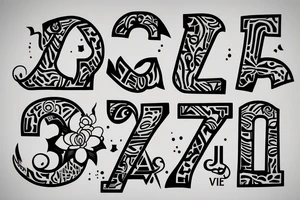 A mix with the letters „J“ and „L“ tattoo idea