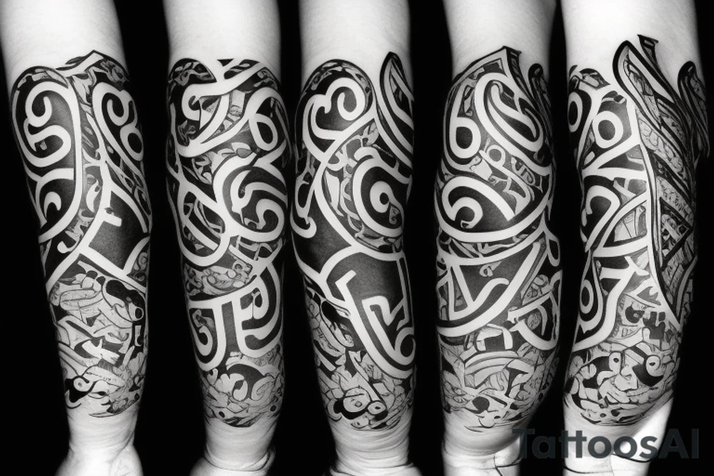A mix with the letters „J“ and „L“ tattoo idea