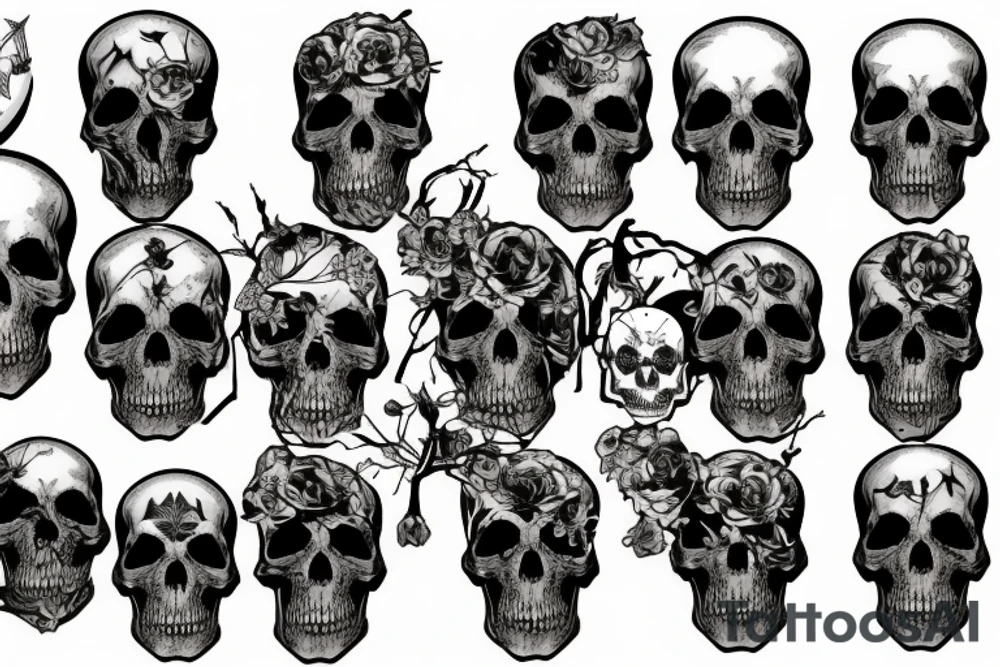 army skull tattoo idea