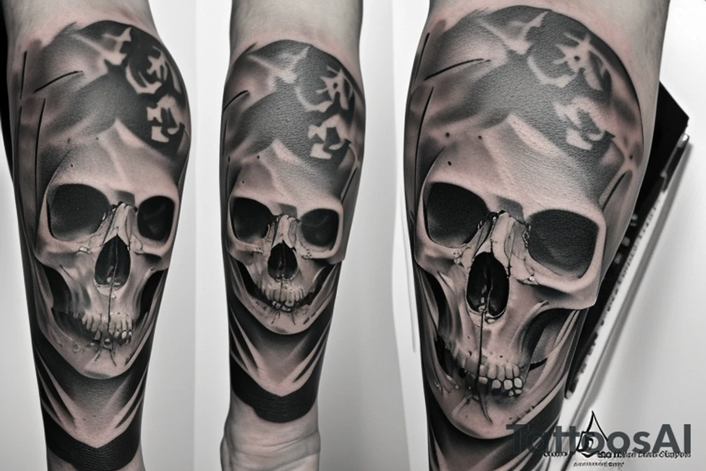 army skull tattoo idea