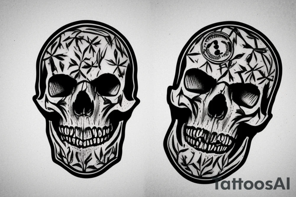 army skull tattoo idea