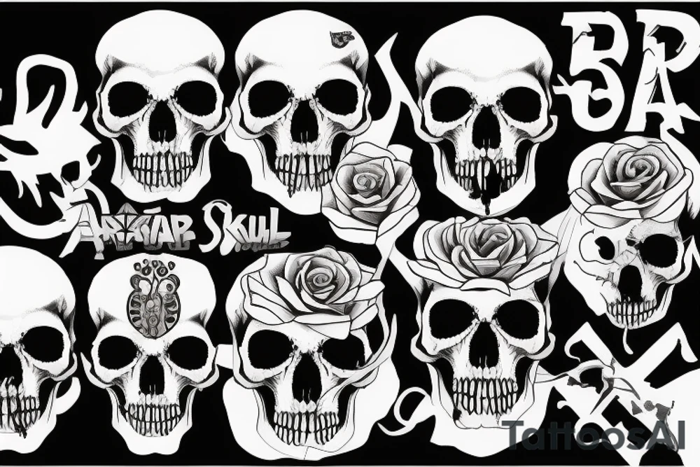 army skull tattoo idea