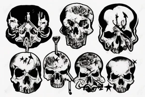 army combat skull tattoo idea