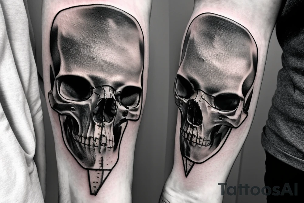 army combat skull tattoo idea