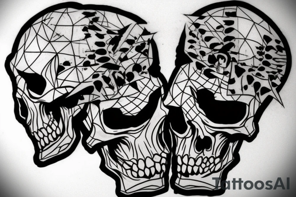 army combat skull tattoo idea