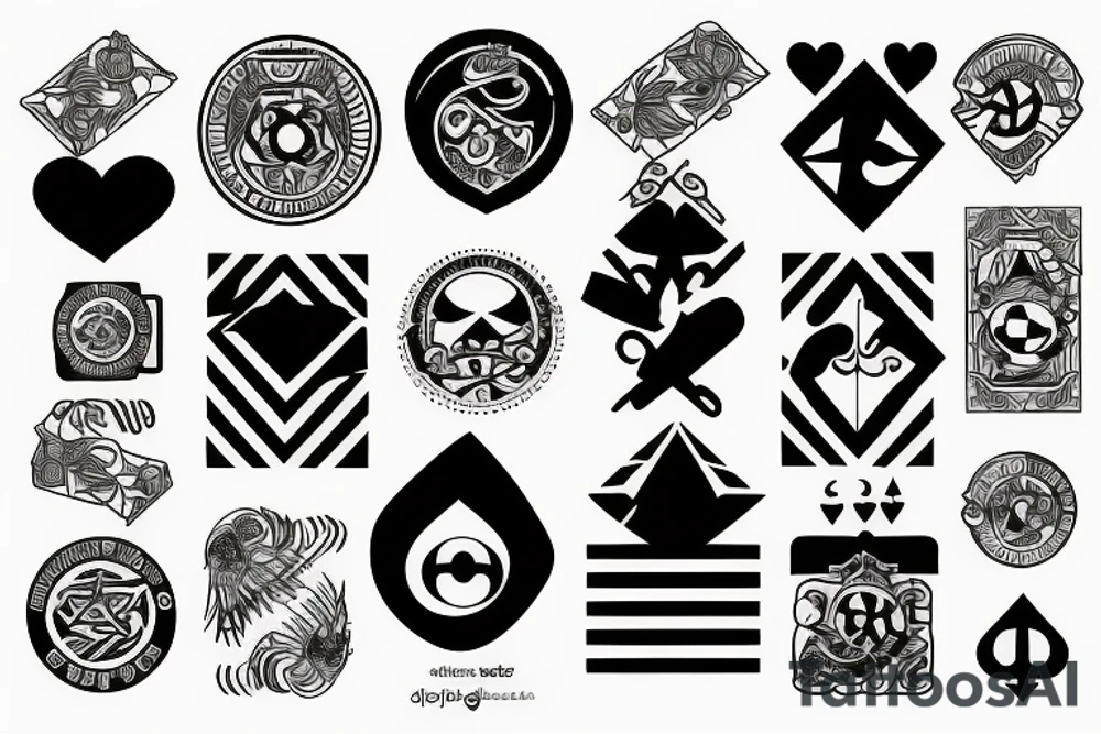 2 of clubs card tattoo idea