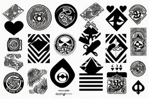 2 of clubs card tattoo idea