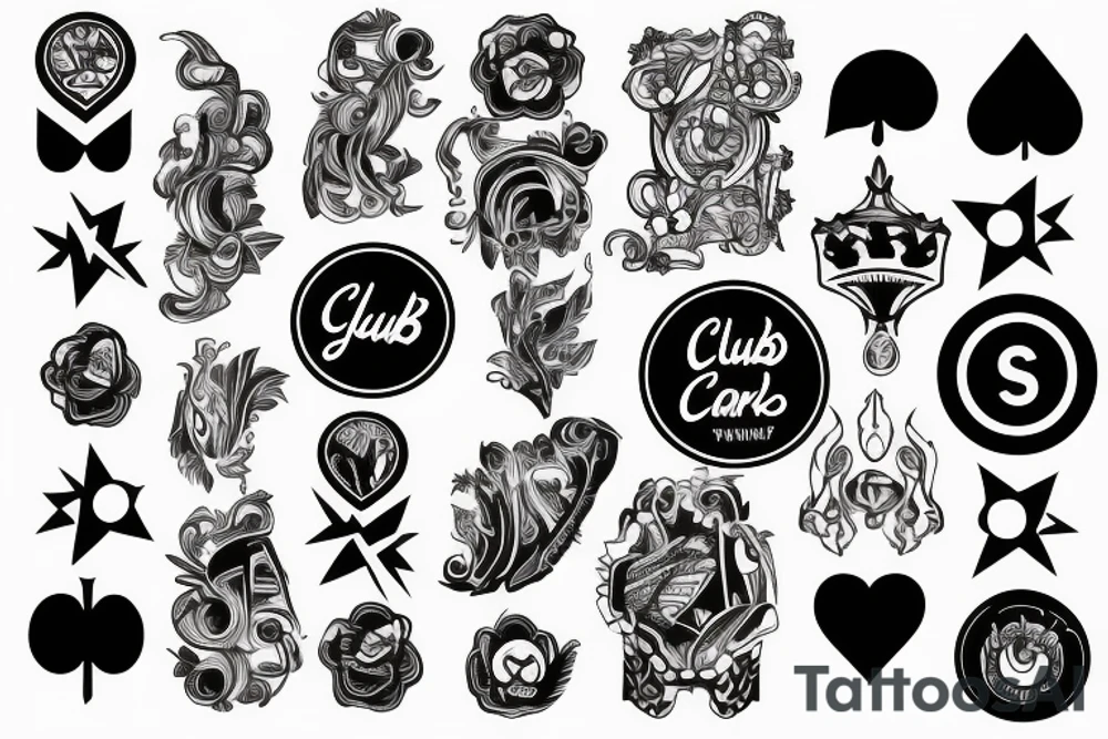 2 of clubs card tattoo idea