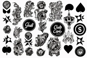 2 of clubs card tattoo idea