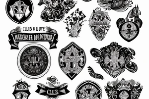 two of clubs card tattoo idea