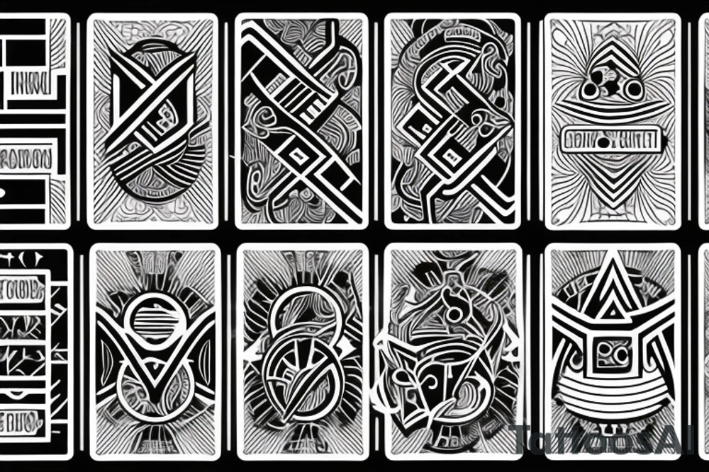 two of clubs card tattoo idea