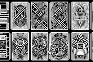 two of clubs card tattoo idea