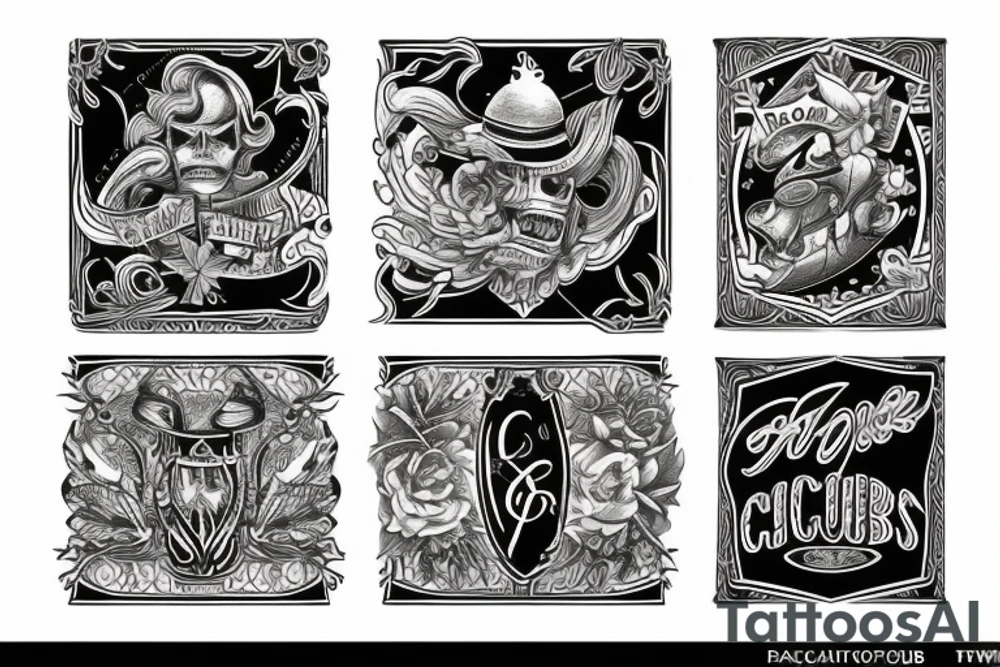two of clubs card tattoo idea