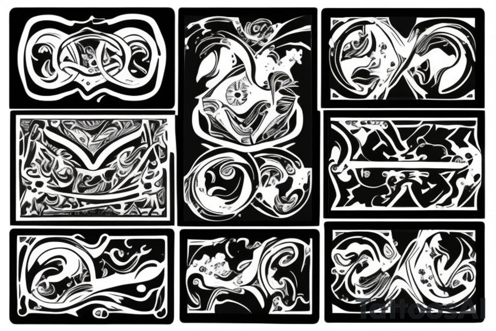 two of clubs card tattoo idea