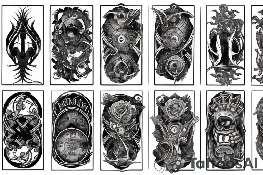 two of clubs card tattoo idea