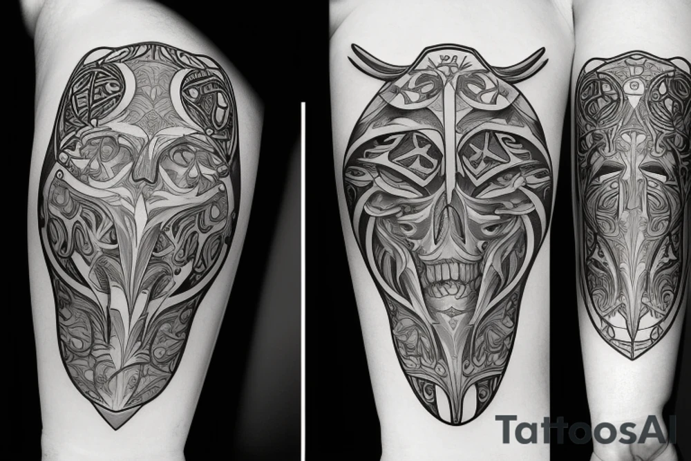 two of clubs card tattoo idea