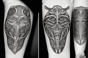 two of clubs card tattoo idea