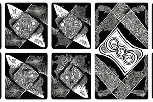 two of clubs card tattoo idea