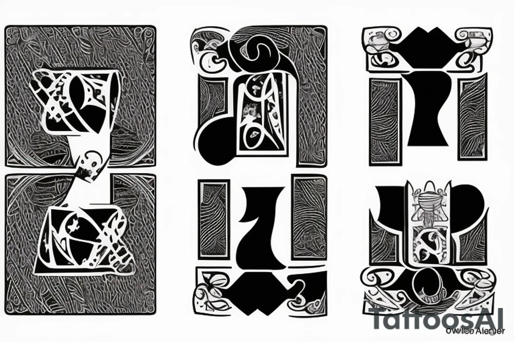 two of clubs card tattoo idea
