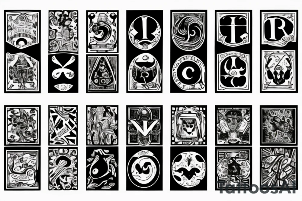 two of clubs card tattoo idea