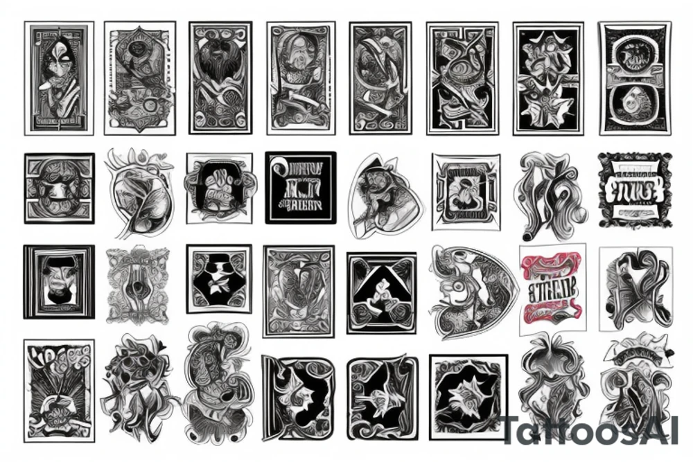 two of clubs card tattoo idea