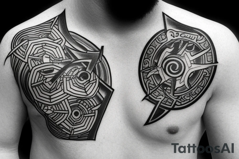 two of clubs card tattoo idea