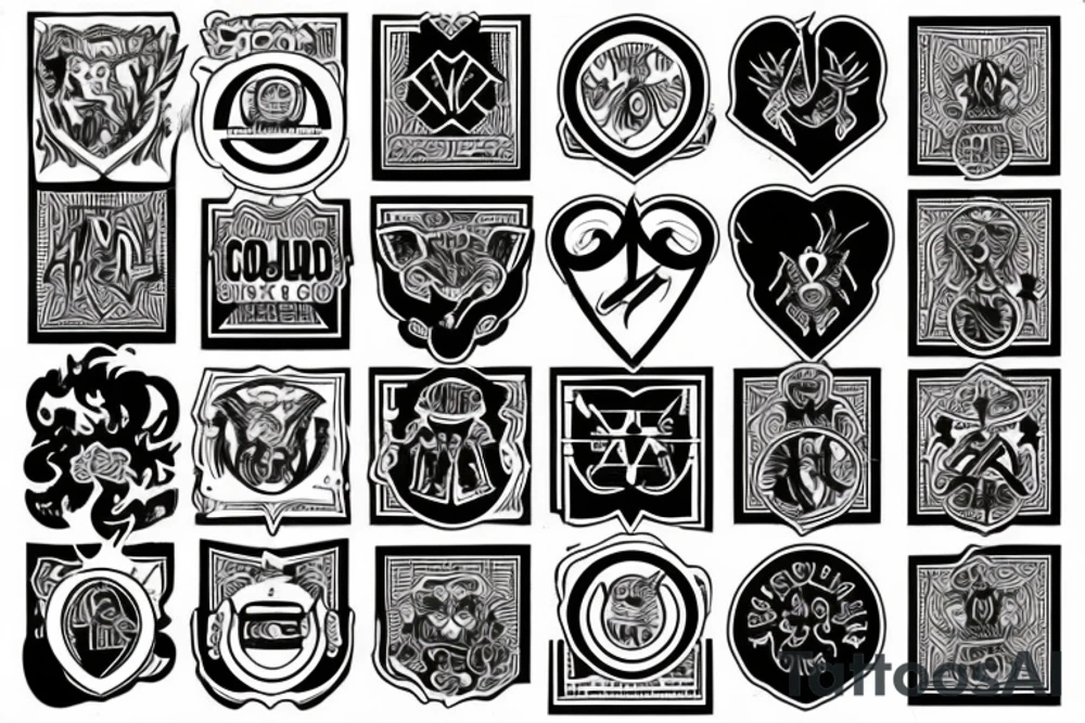two of clubs card tattoo idea