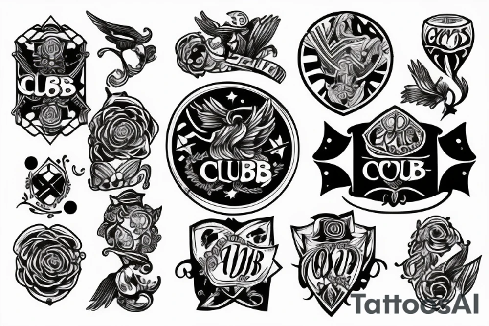 two of clubs card tattoo idea
