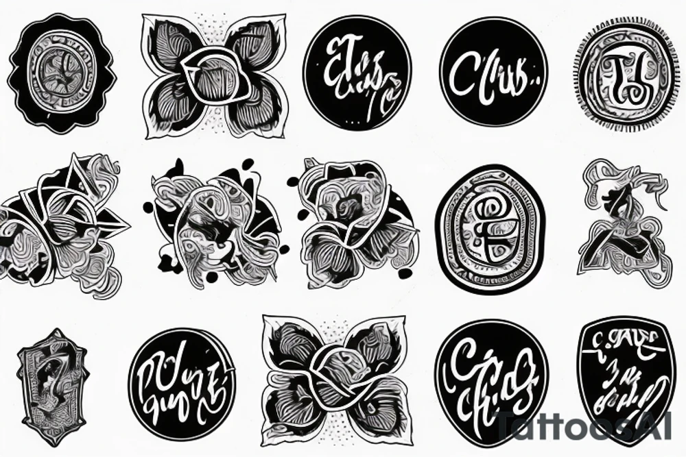 two of clubs card tattoo idea