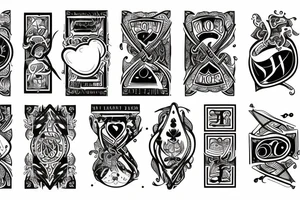 two of clubs card tattoo idea
