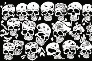 skull military tattoo idea