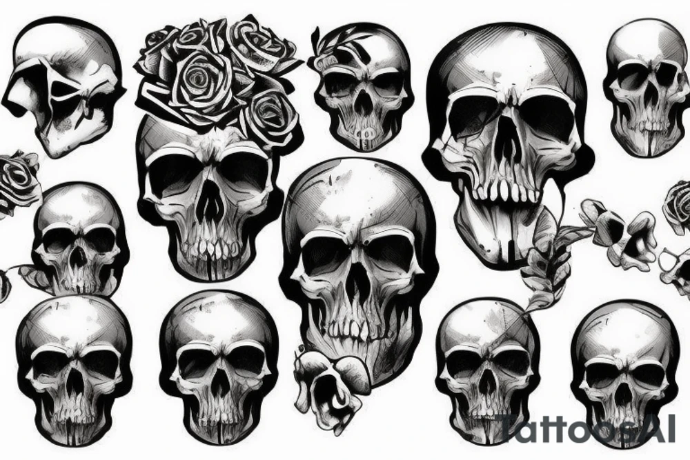 army skull tattoo idea
